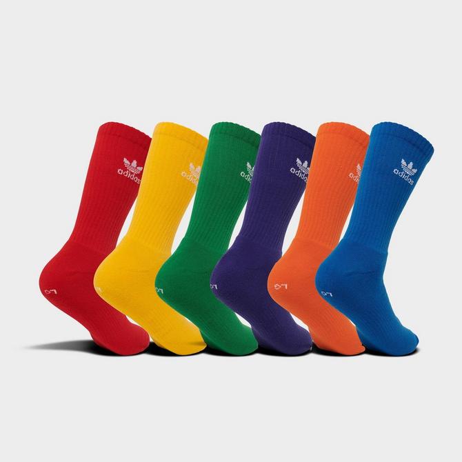 Trefoil Crew Socks 6 Pairs - White