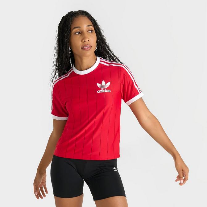 Women s adidas Originals adicolor 3 Stripes Jersey T Shirt