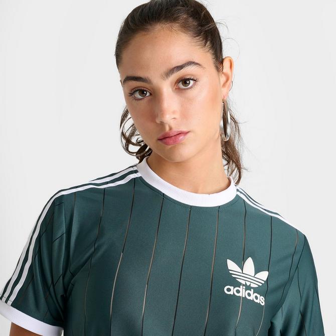 Adidas t shirt stripes best sale