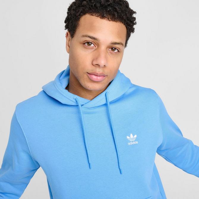 Adidas originals light blue trefoil hoodie womens size small