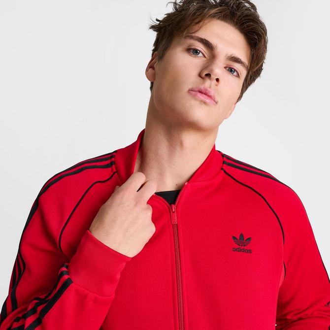 Mens red adidas superstar jacket hotsell