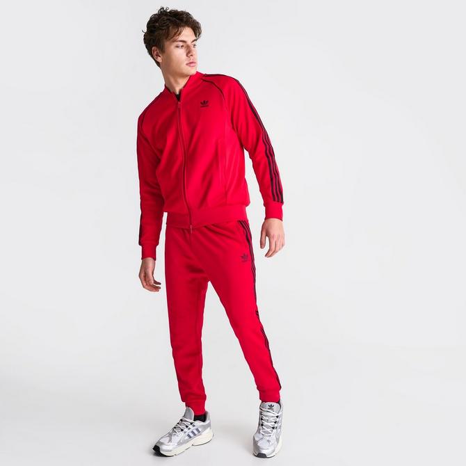 SUPERSTAR CLASSIC TRACK PANTS RED WOMEN - ADIDAS ORIGINALS