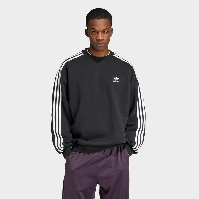 Adidas 3 stripes crew sweatshirt mens shop