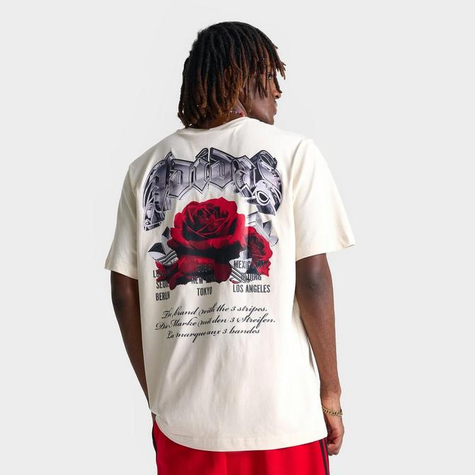 Men s adidas Originals Trefoil Rose T Shirt JD Sports