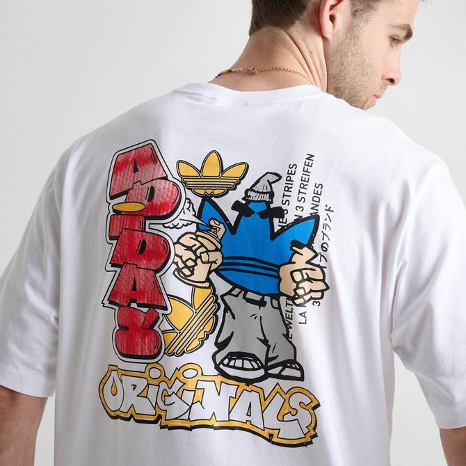 Adidas graffiti shirt on sale