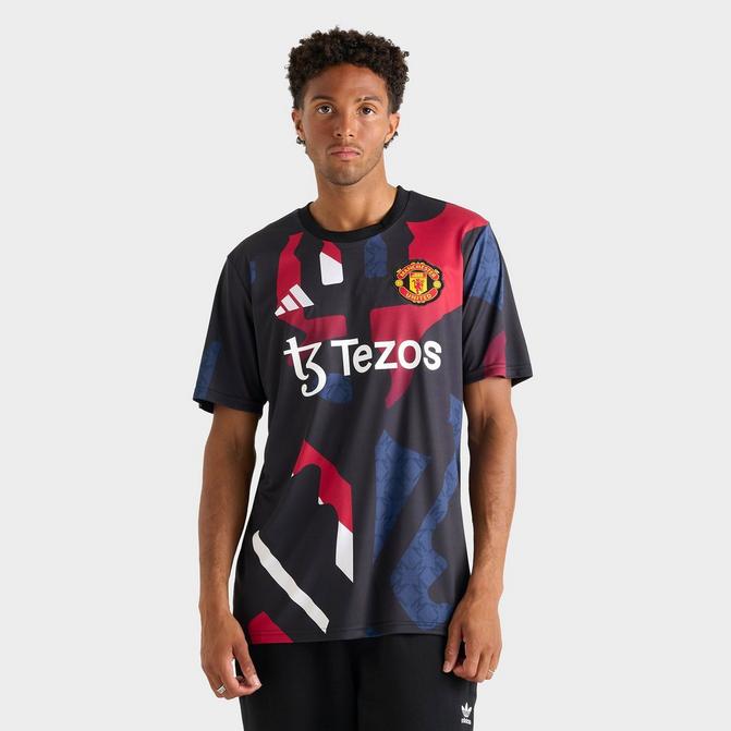 Men s adidas Manchester United Elite Pre Match Soccer Jersey JD Sports