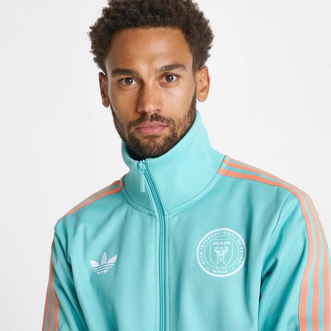 Men s adidas Originals Inter Miami CF MLS 2024 Beckenbauer Track Jacket JD Sports