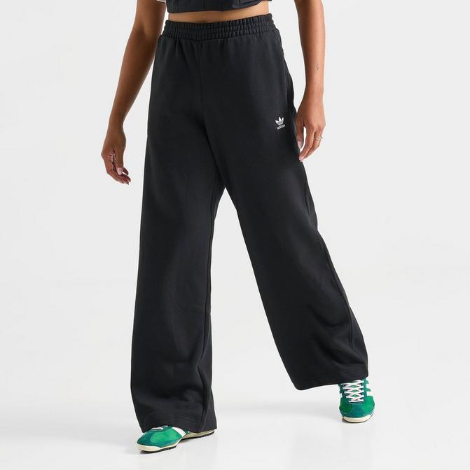 Women s adidas Originals Wide Leg Fleece Pants JD Sports