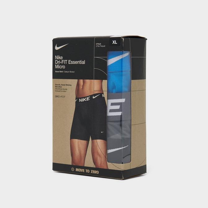 Men s Nike Dri FIT Essential Micro Boxer Briefs 3 Pack JD Sports