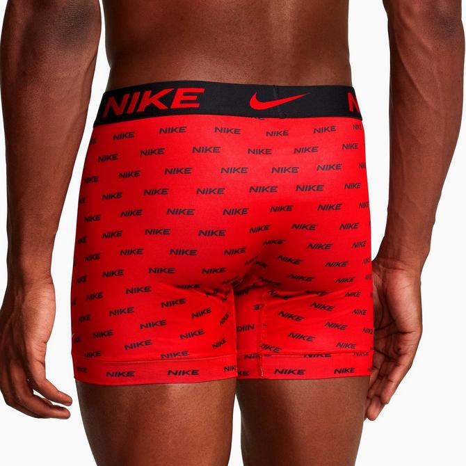 Men's Nike Dri-FIT Essential 3-pack Microfiber Boxer Briefs Red White Blue  Sizes