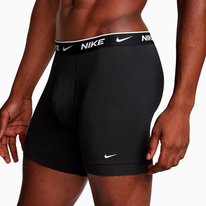 Nike 3pk Boxer Brief Long Cotton Mens Boxer Briefs Size XS, Color: Black/White, Men's