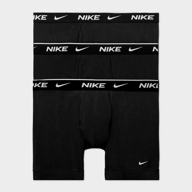 Nike Everyday Cotton 3 Pack Trunks With Fly in White for Men