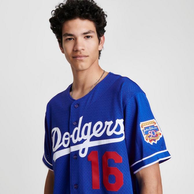 Men's Mitchell & Ness Los Angeles Dodgers MLB Hideo Nomo 1997 BP Baseball  Jersey