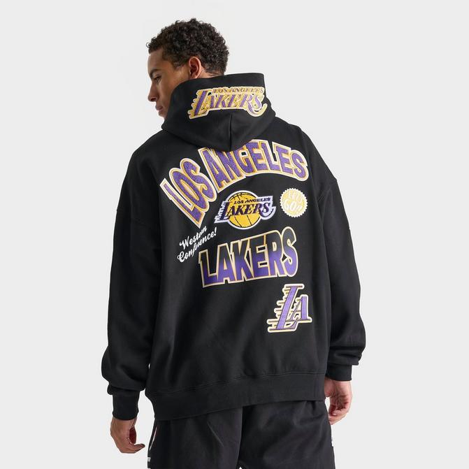 Men's basketball los angeles lakers printed elements casual sweatshir clearance