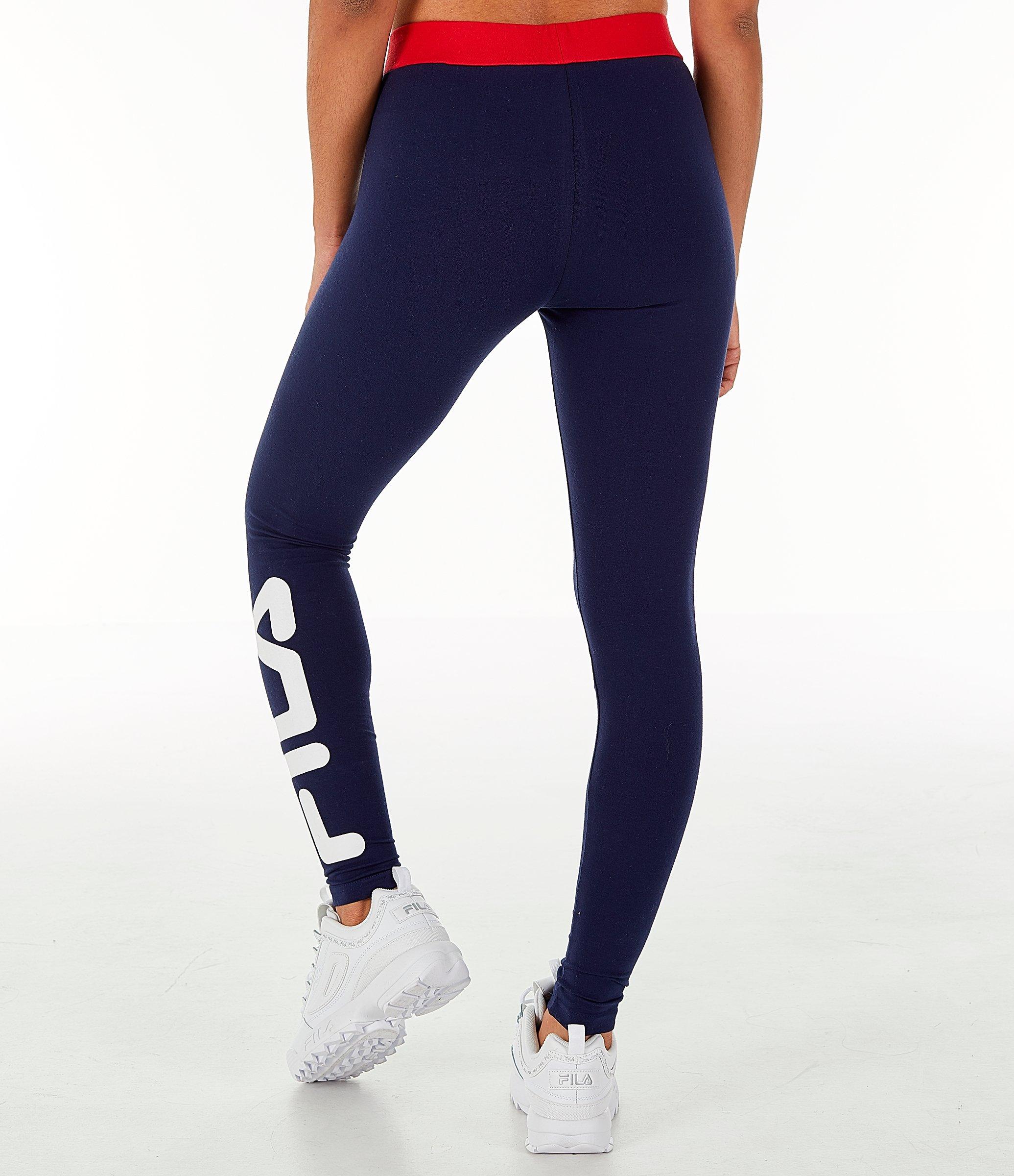 navy blue fila leggings