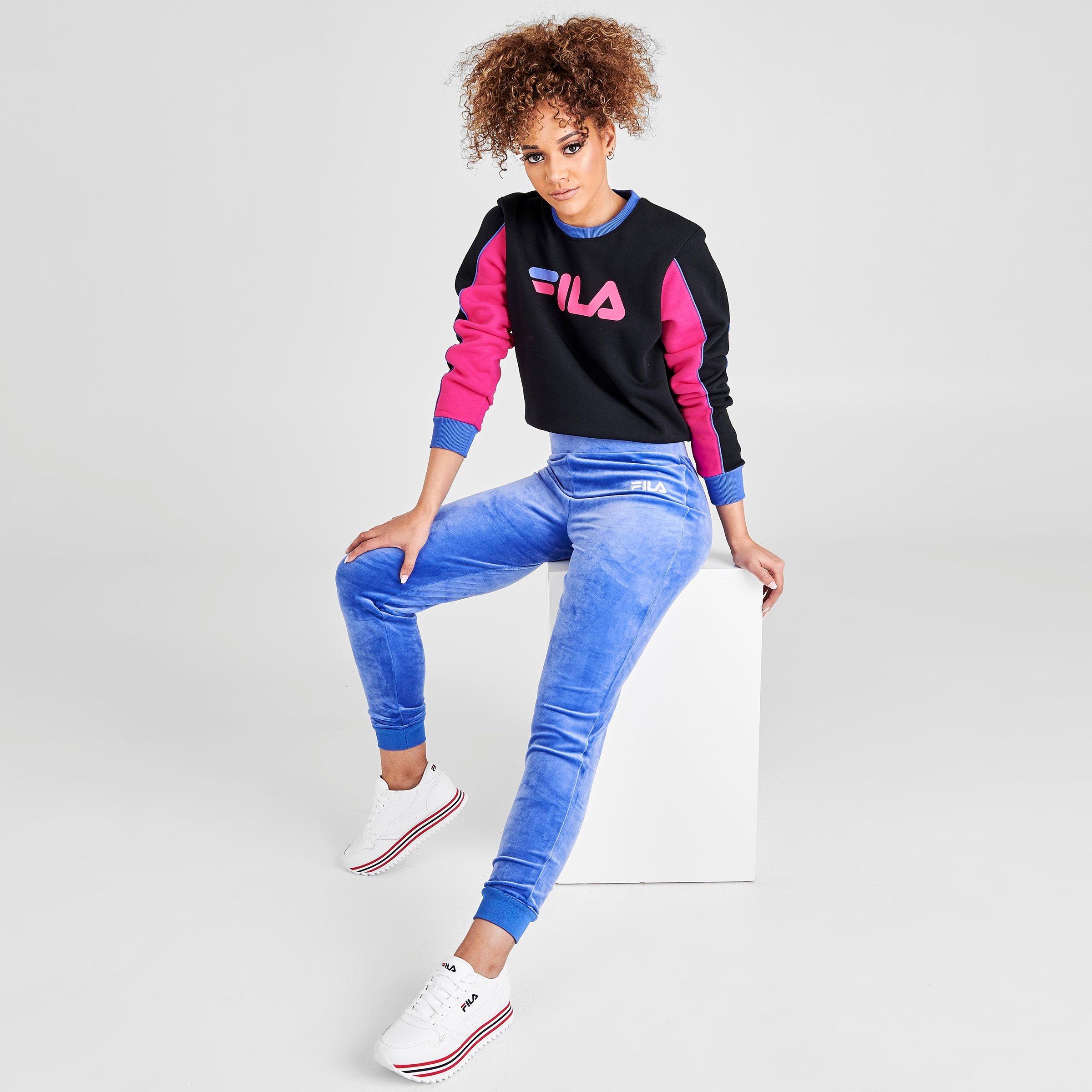 fila velour tracksuit womens