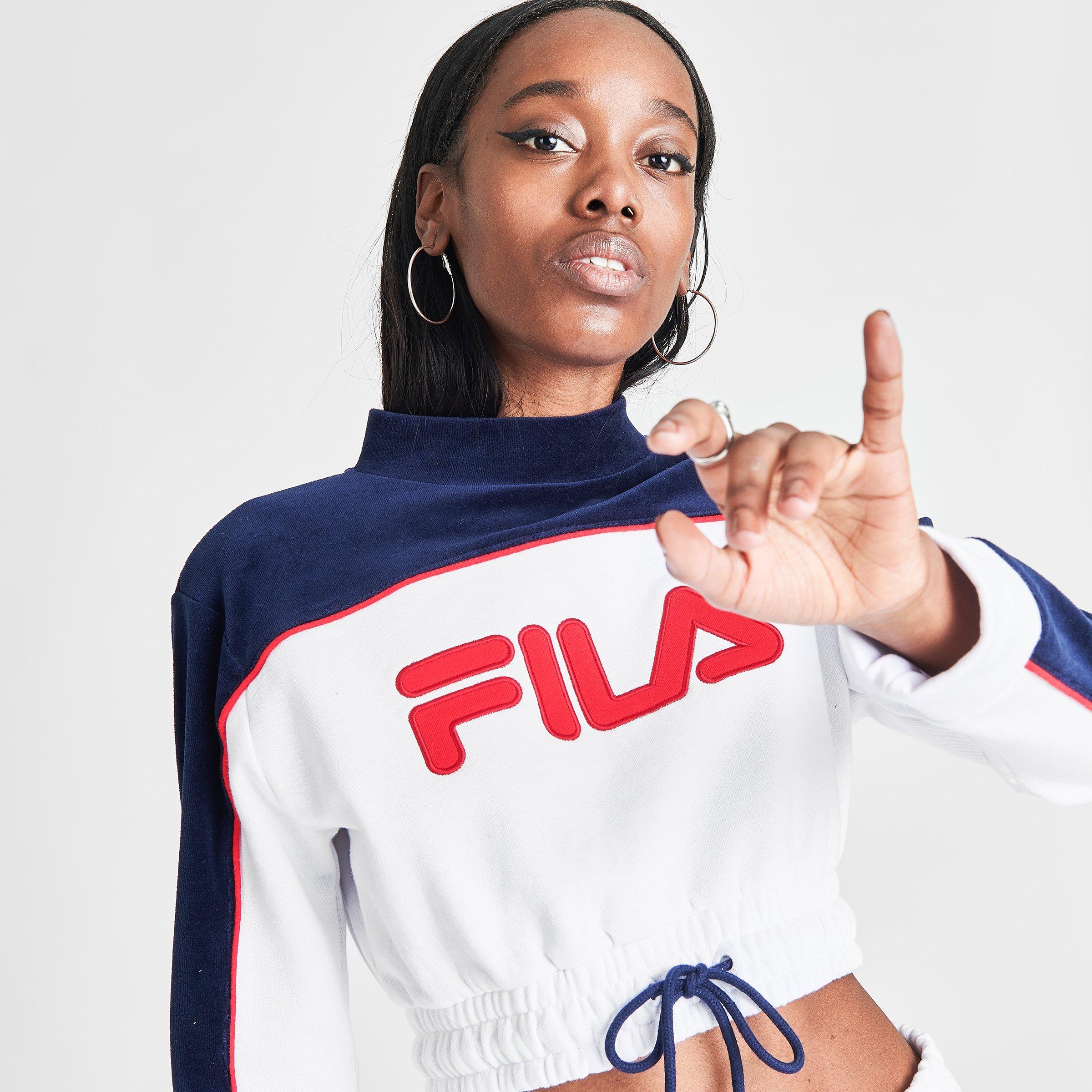 fila mock neck sweatshirt