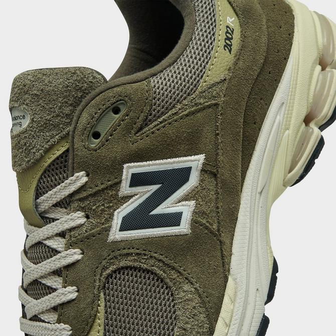 Front view of New Balance 2002R Casual Shoes in Dark Moss/Covert Green Click to zoom