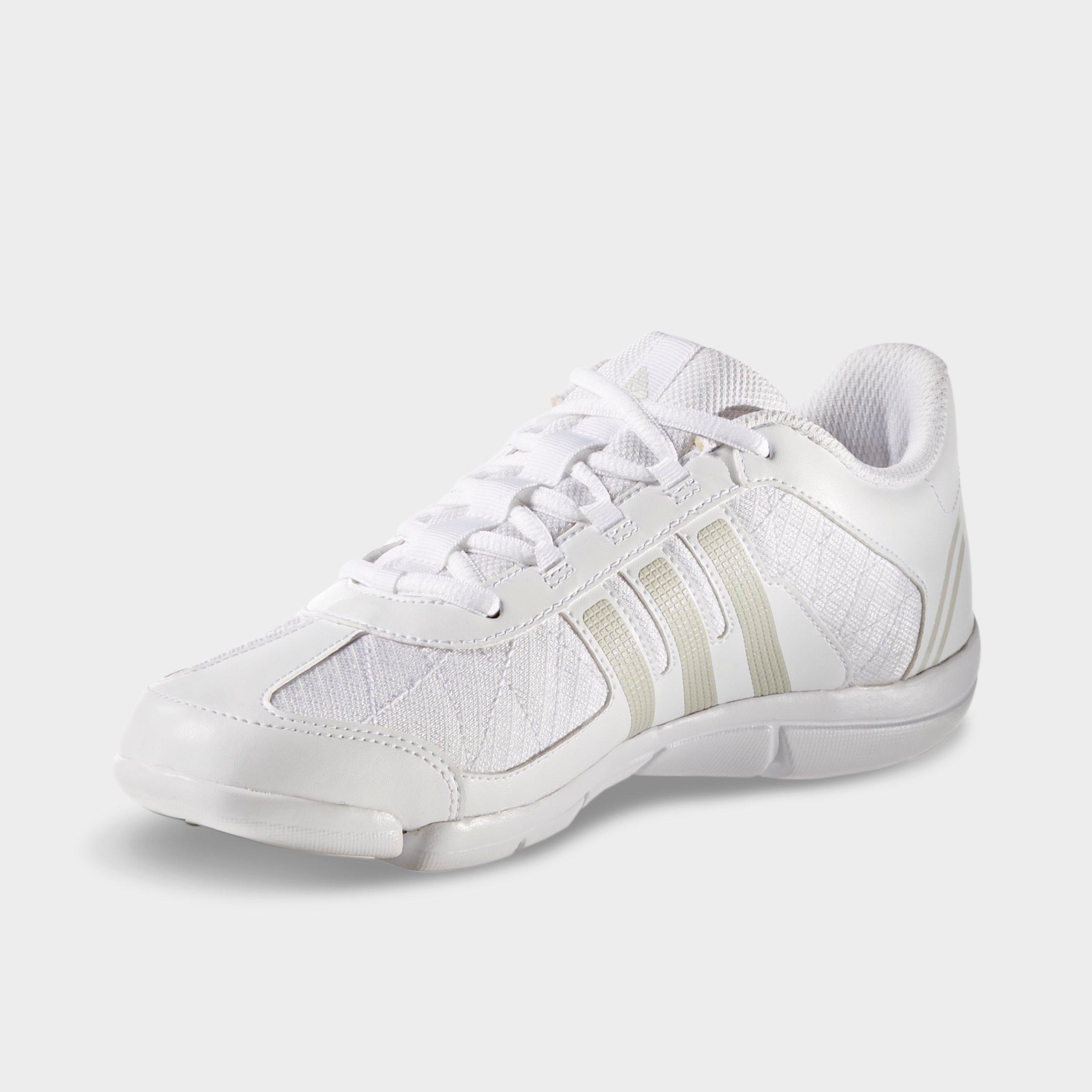 white adidas cheer shoes