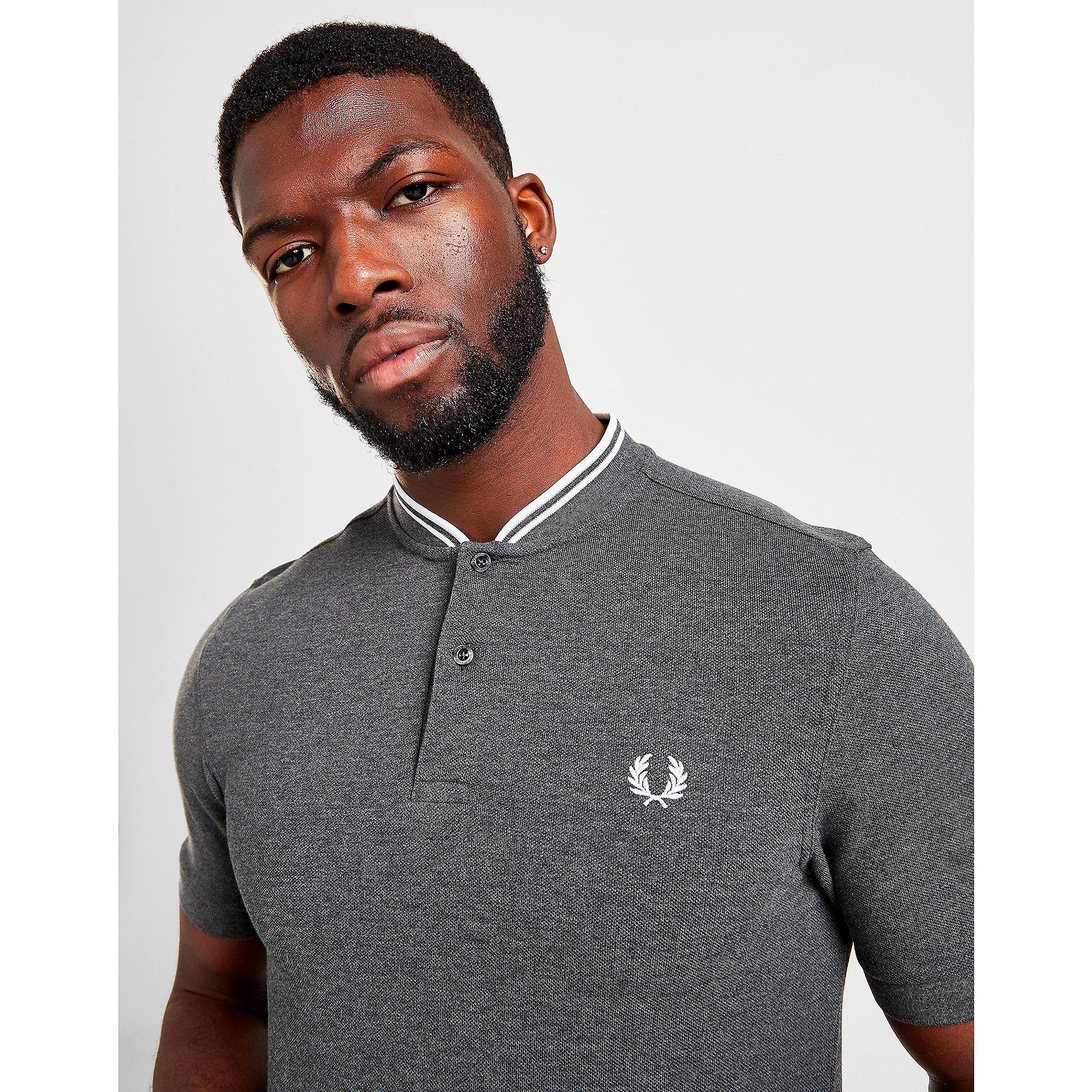 fred perry bomber neck sweatshirt