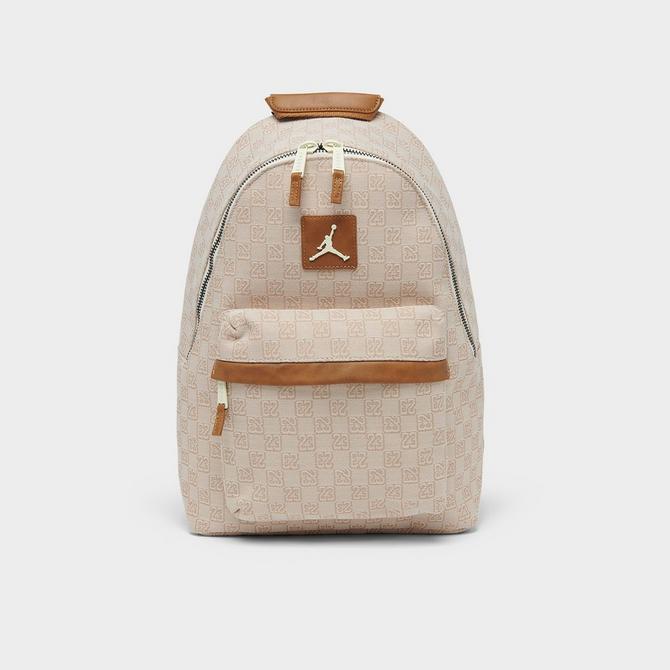 White and cheap gold jordan backpack