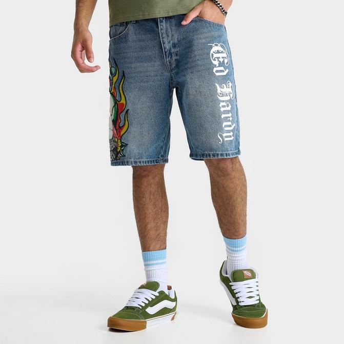 Jean shorts mens h best sale