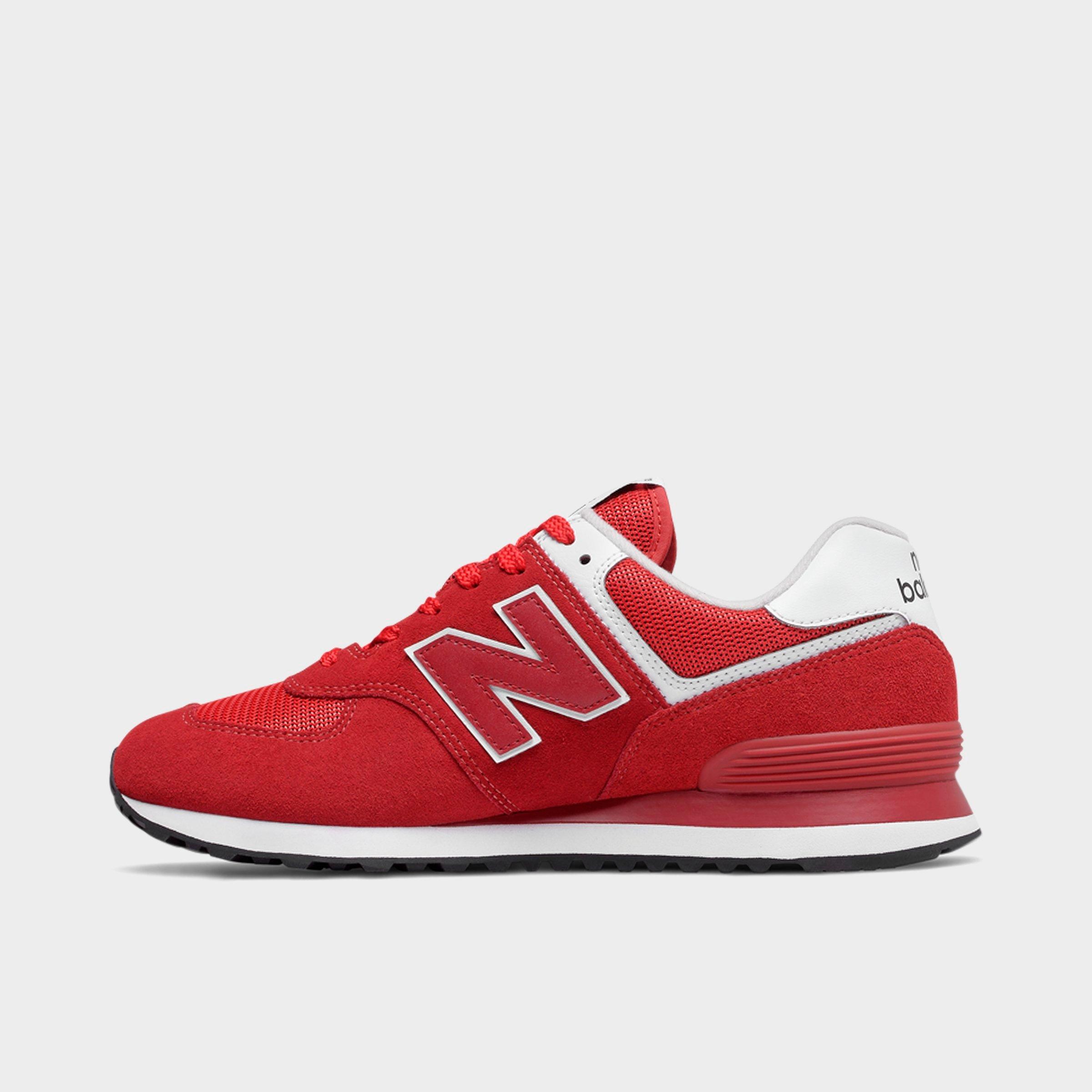 new balance 574 crimson red