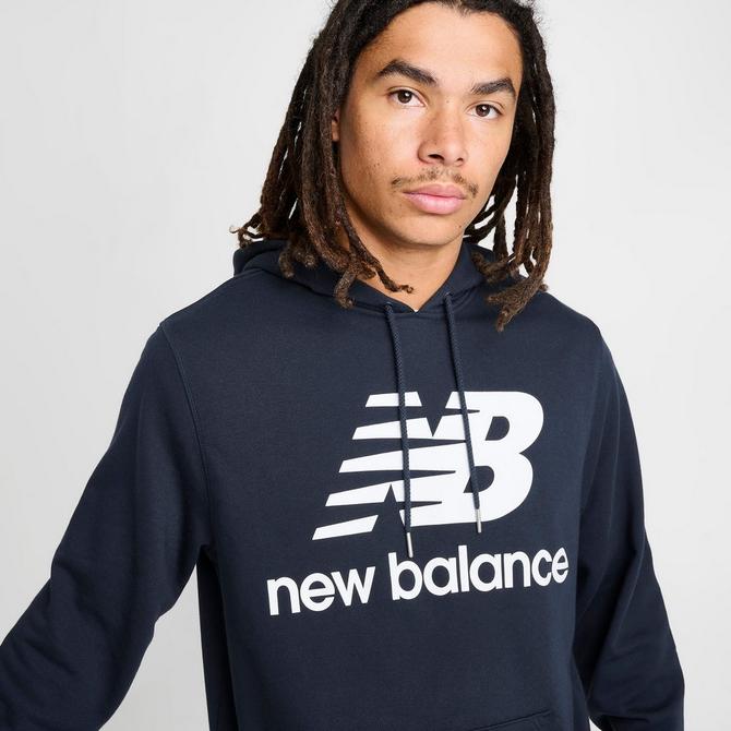 Men's New Balance Essentials Stacked Logo Pullover Hoodie | JD Sports