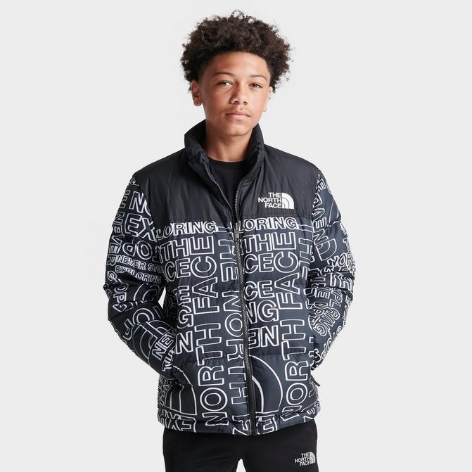 The North Face Printed Nuptse Jacket Black