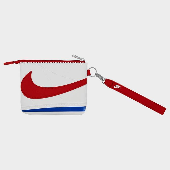 Nike Icon Cortez Wristlet in White Black