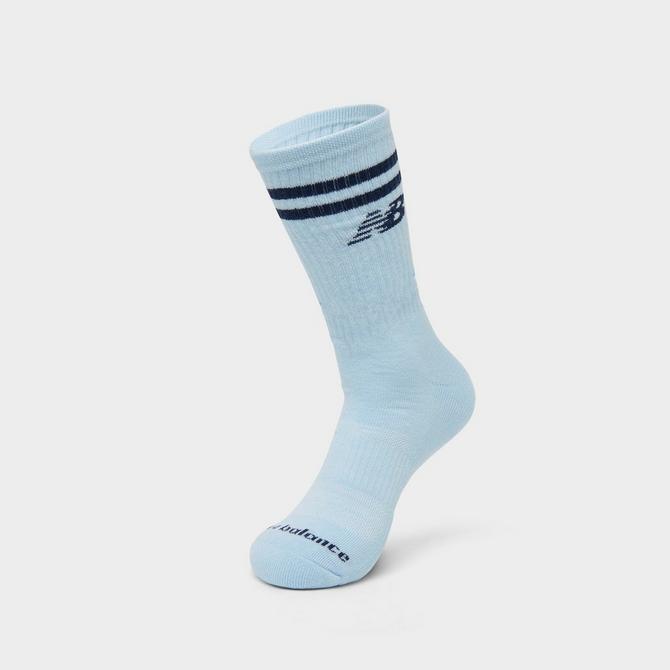 Varsity Crew Socks 3 Pack | Off White/Blue/White