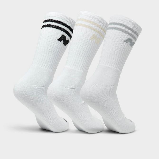 J's Athletic Crew 3 Pack - Black/White/Grey, Black/White/Grey / Large