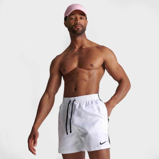 Nike white shop swim shorts