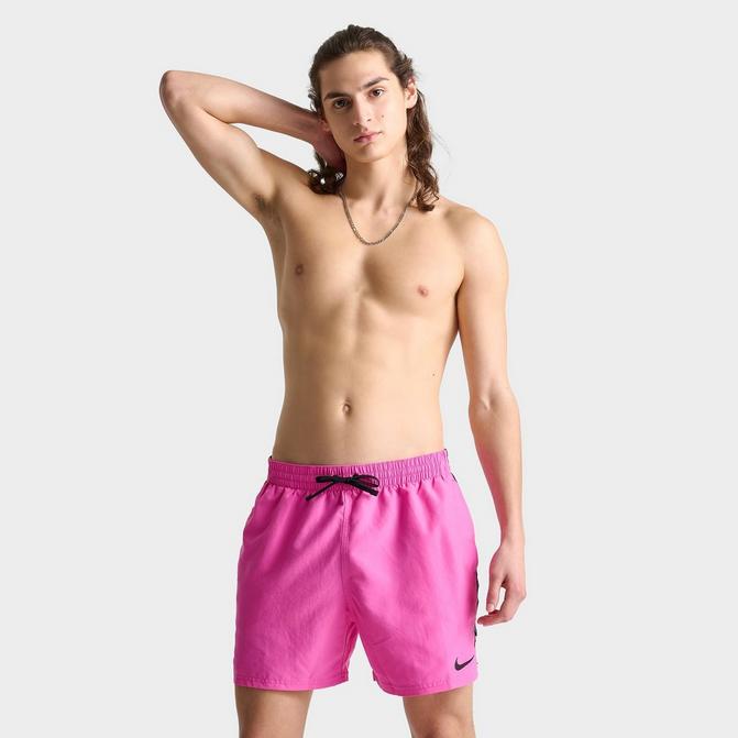 Men s Nike Swim Tape Logo 5 Volley Shorts