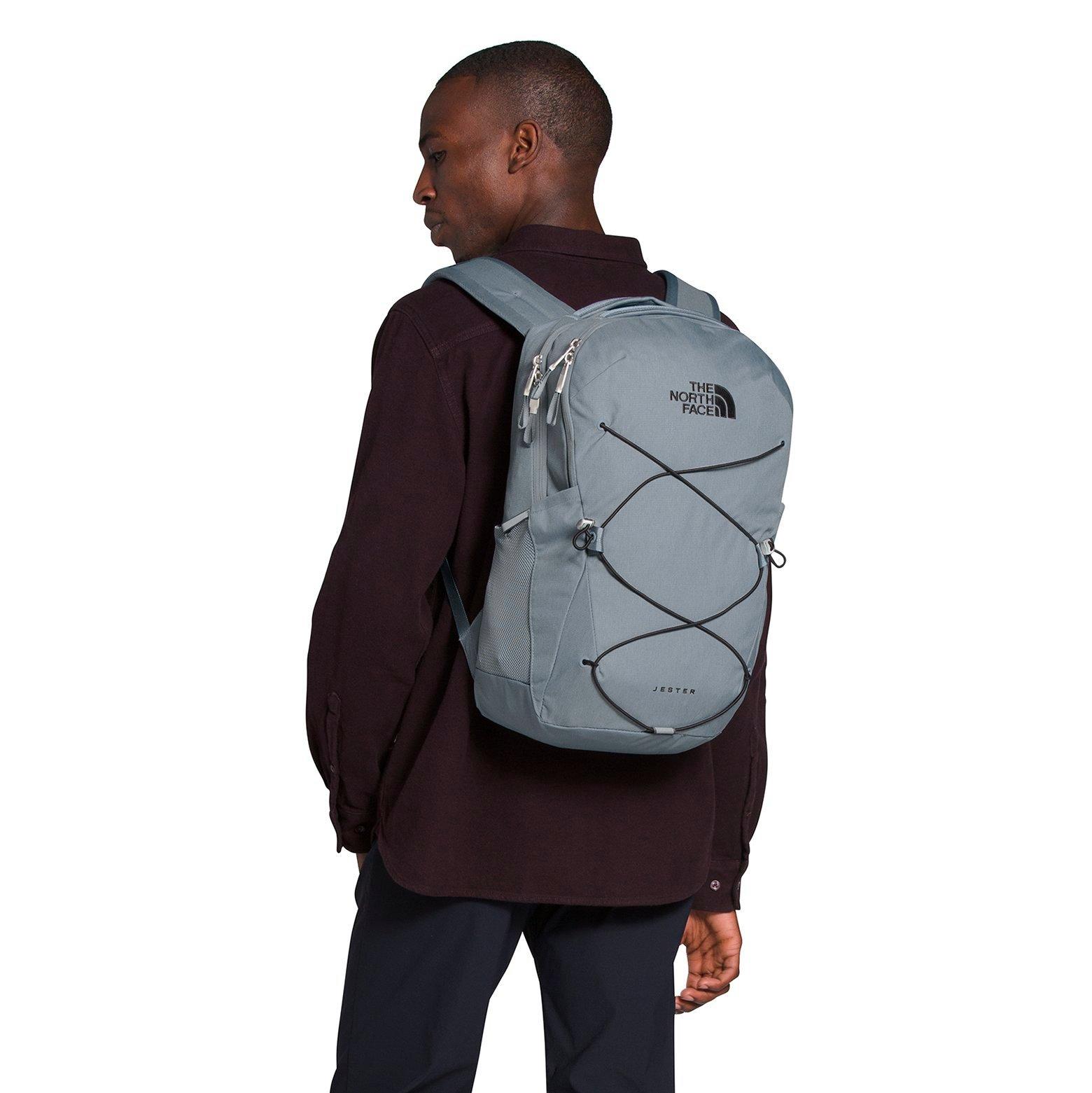 north face jester backpack heather grey
