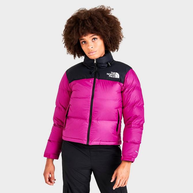 north face nuptse pink