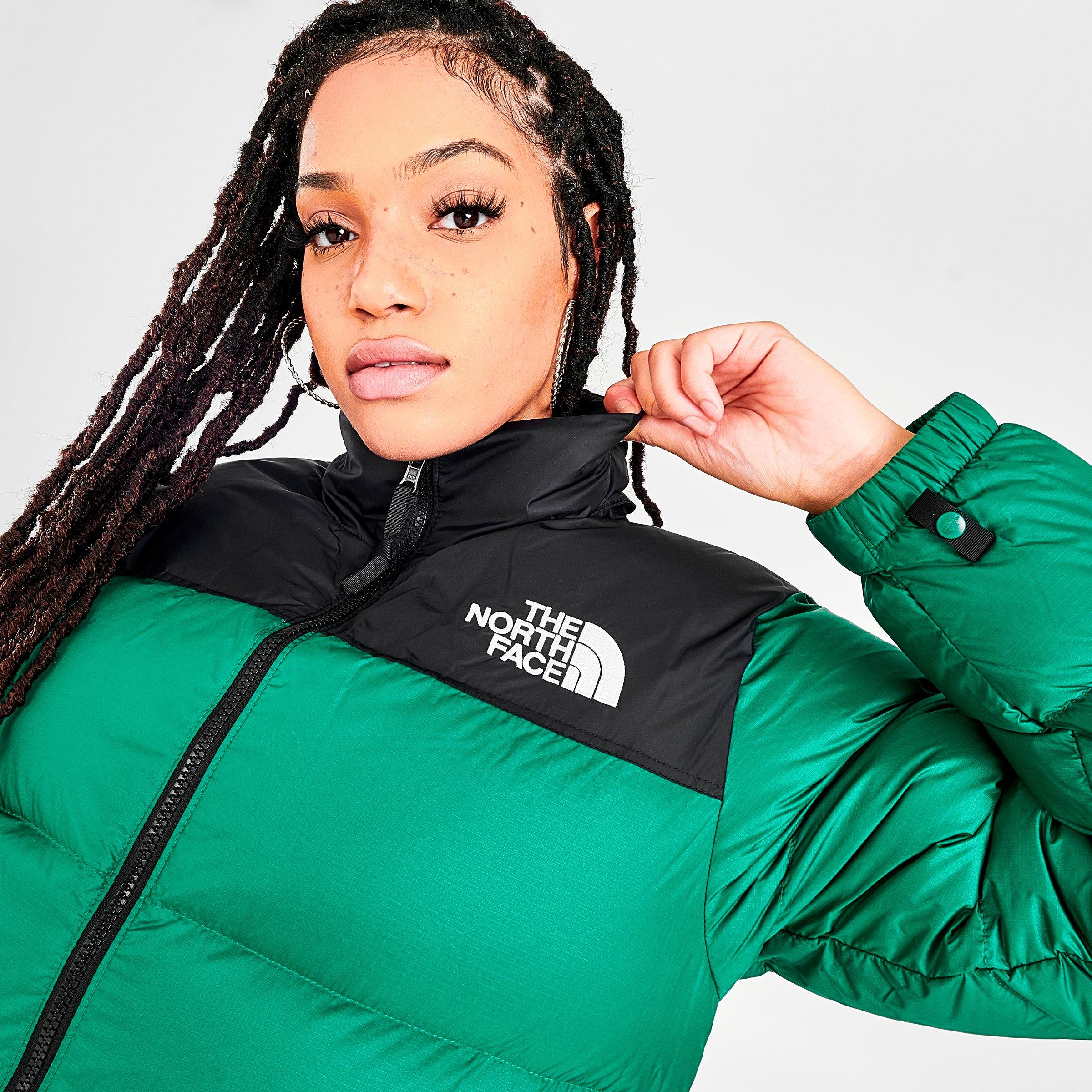 the north face puffer jacket green