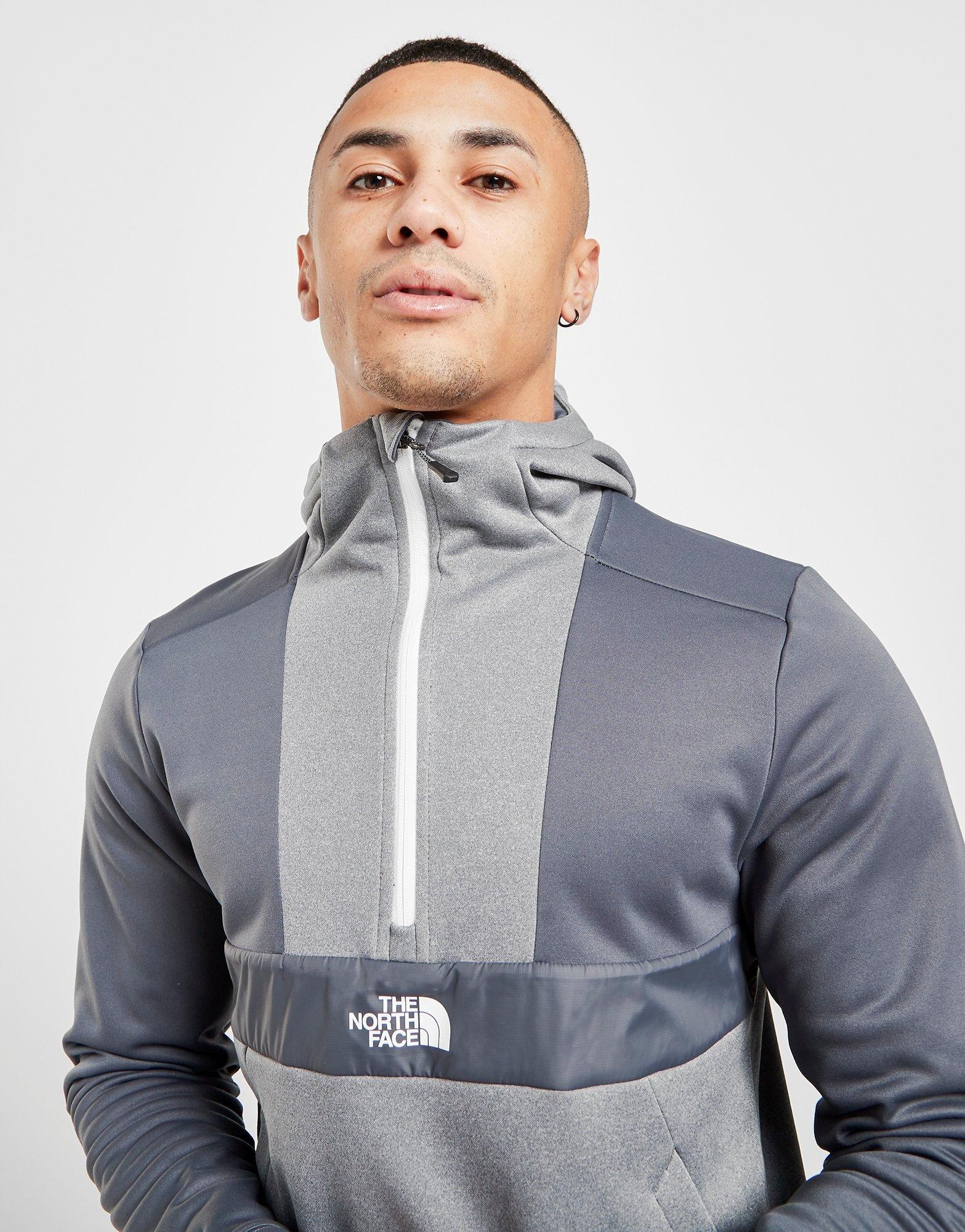 north face grey half zip