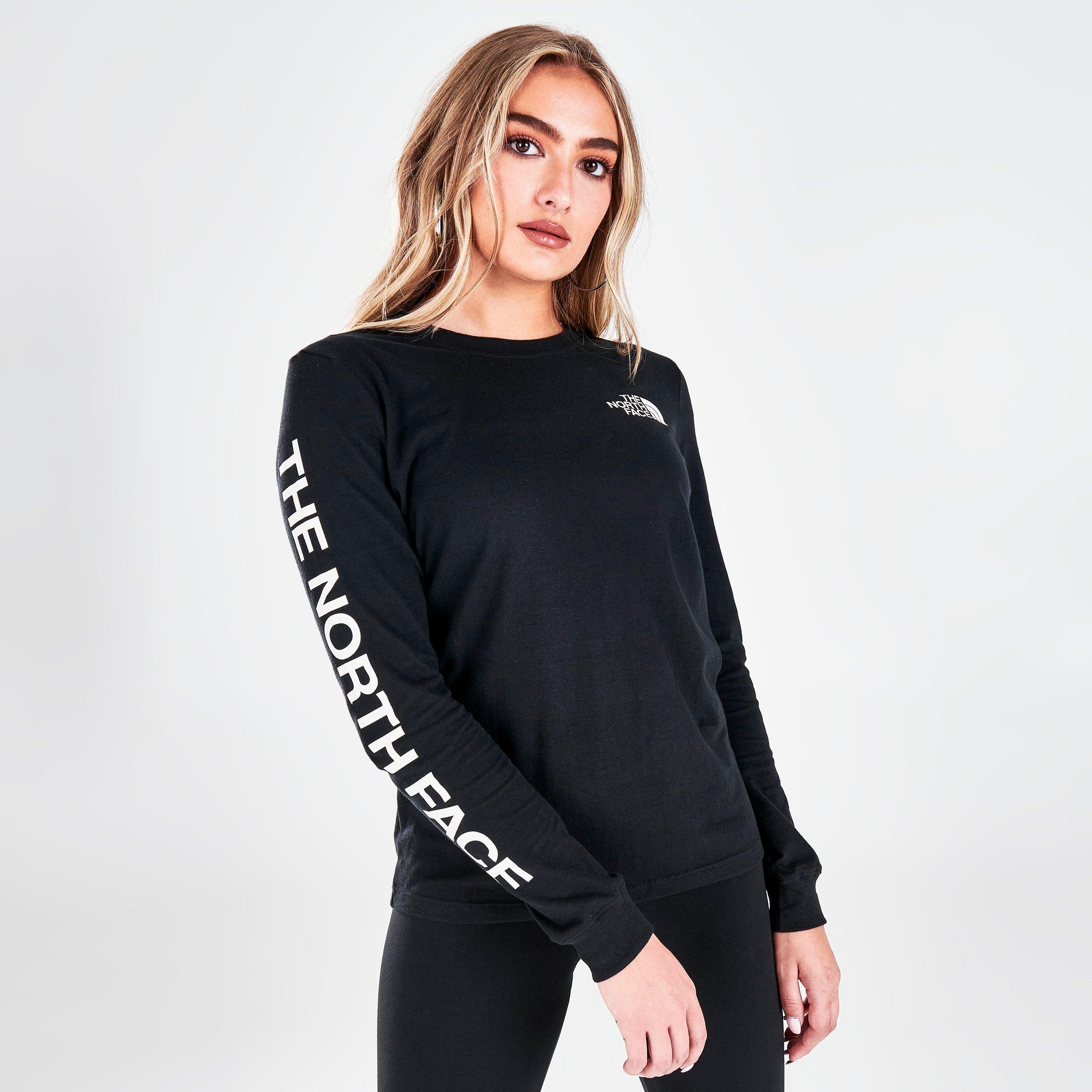 womens long sleeve north face t shirt