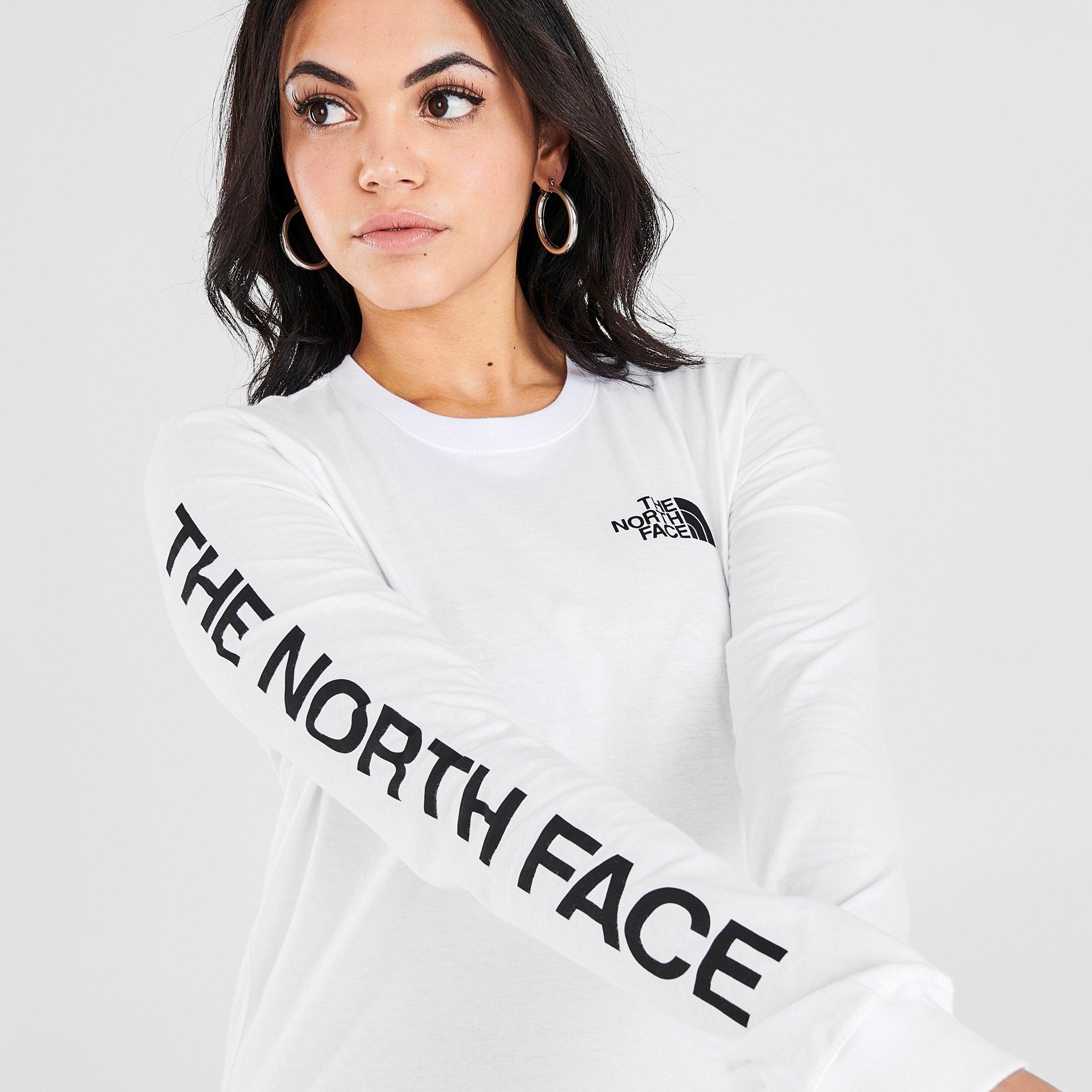 womens north face long sleeve t shirt