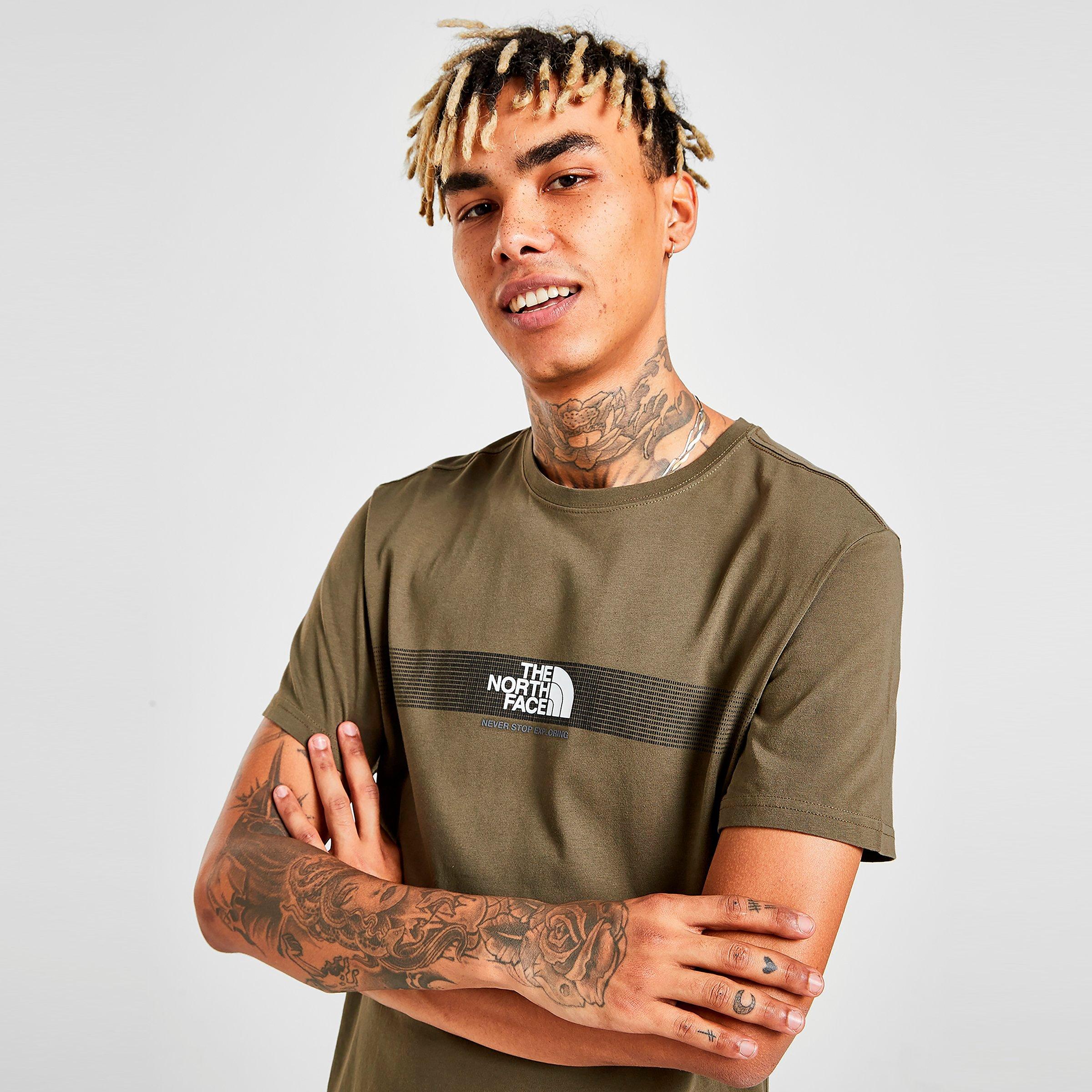 khaki north face t shirt