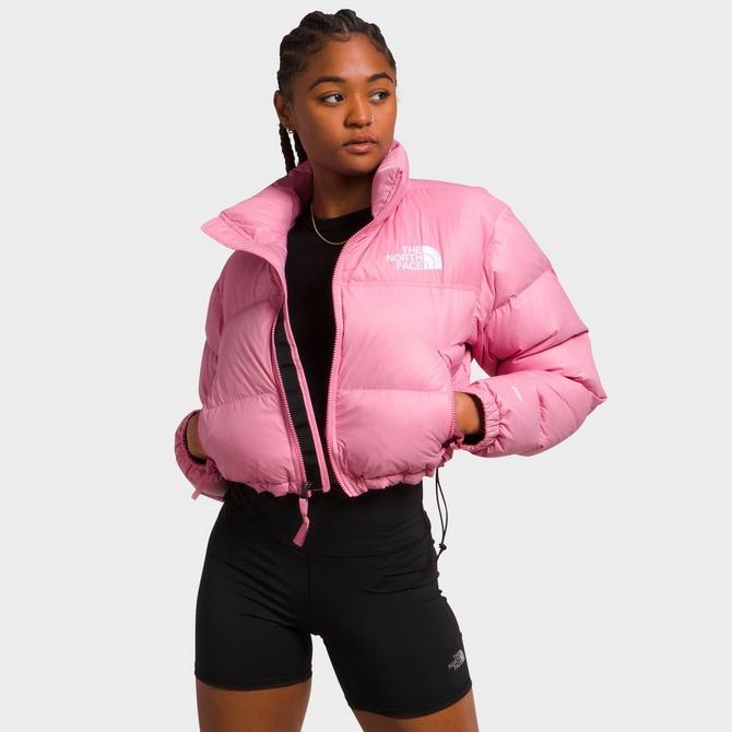 Pink north face coat womens hotsell