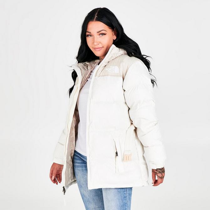 Women s The North Face Nuptse Belted Mid Jacket JD Sports