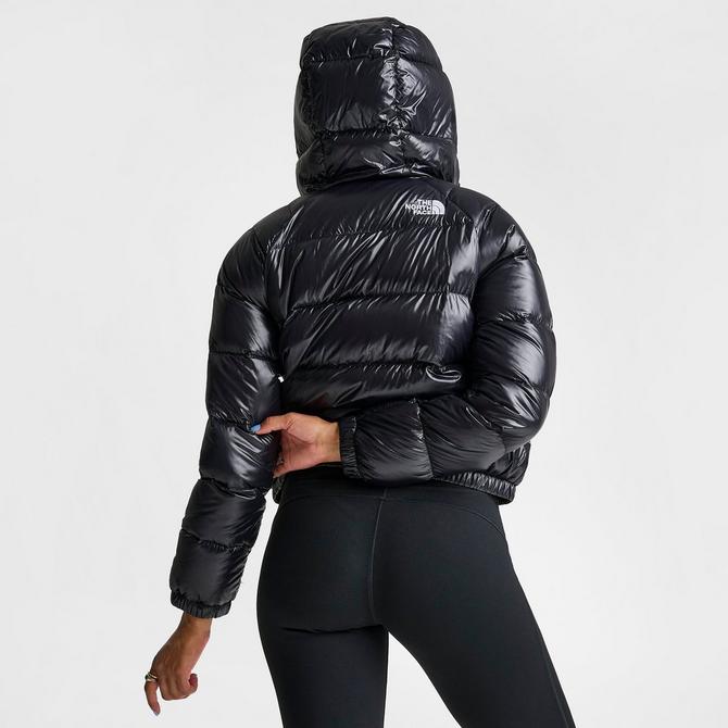 North face black puffer best sale with hood