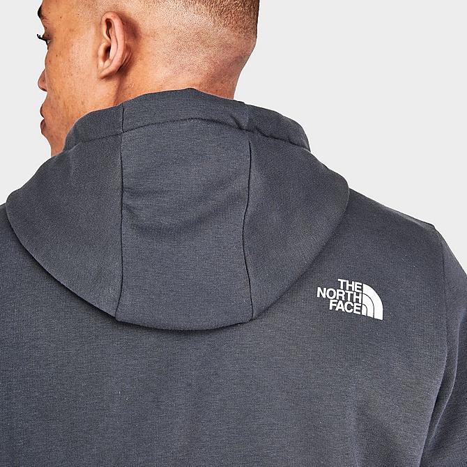 On Model 6 view of Men's The North Face Bondi Pullover Hoodie in Vanadis Grey/Black Click to zoom