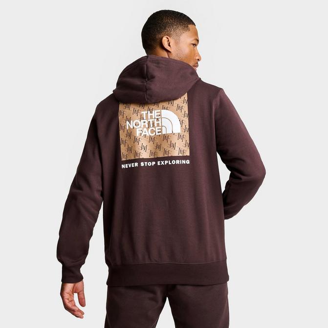 The north face embroidered clearance box logo hoodie sweatshirt