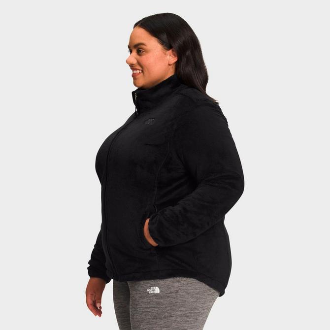 Plus size north shop face fleece jacket