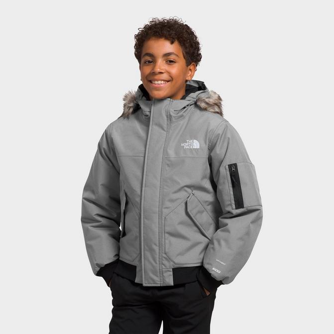 North Face Down Puffer Jacket Boys Medium Reversible Hooded 550