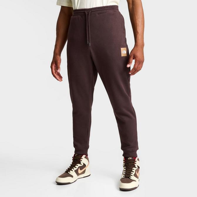 The North Face Logo Box Brown High Waisted Fleece Jogger