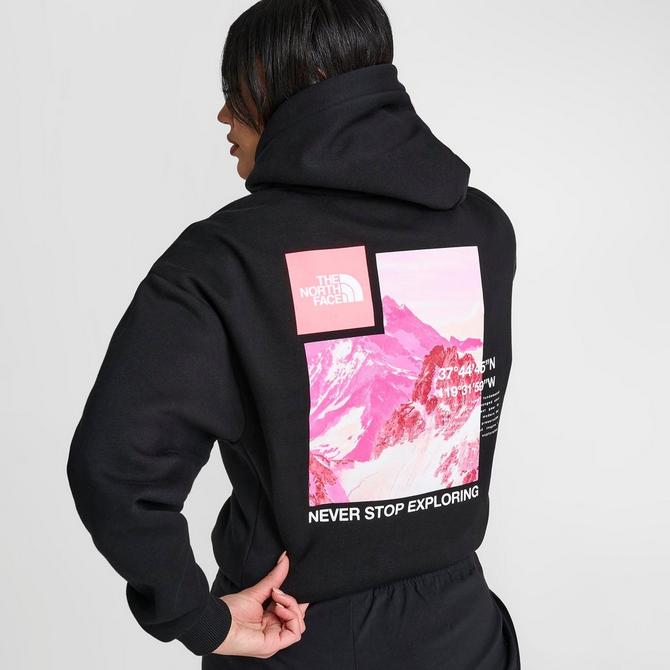 The north face hoodie back print hot sale